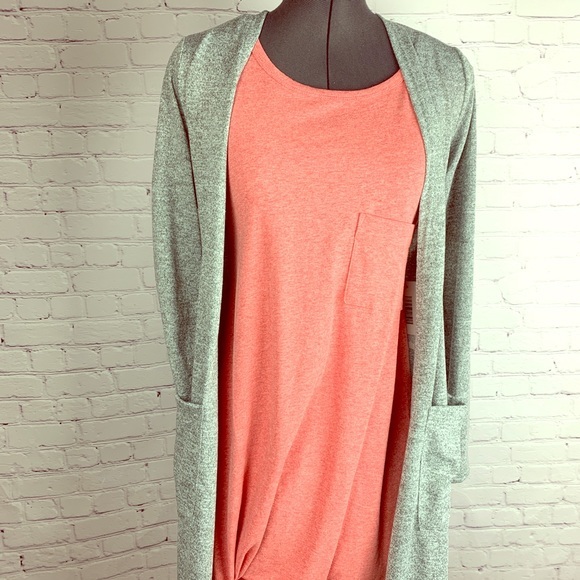 SOFT Sarah longline cardigan open front pockets - Picture 1 of 8